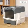 Amazon explosiones caja de arena para gatos extragrande cajón totalmente cerrado inodoro para gatos a prueba de salpicaduras desodorante fabricantes mayoristas