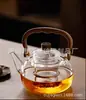 Tetera de Vidrio Modelo Nuevo 2025 Hervidor para Hervir Agua y Preparar Té, Tetera Doméstica con Asa, Adecuada para Estufa Eléctrica Cerámica de Alta Temperatura y Llama Abierta