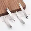Nuevos Accesorios Curvos Pulidos a Espejo Conector de Pulsera de Acero Inoxidable Colgante Largo Curvo para Manualidades Accesorios de Joyería