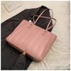 Bolsa Tote Fashion de Grande Capacidade para Mulheres 2026 Nova Bolsa de Ombro Casual Simples para Mulheres Estudante Bolsa para Aula e Deslocamento