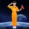 Traje de Aviação Infantil Uniforme de Piloto Traje Espacial Masculino e Feminino Comissário de Bordo Jogos de Astronauta Espacial Traje de Desempenho