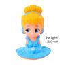 Decoración de pastel de cumpleaños de niña celebrada en Internet Decoración de princesa Elsa de la Reina de Hielo Luz de cumpleaños digital enchufable