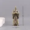 Latón Puro Jardín de Melocotones Hermanos Liu Bei, Guan Yu y Zhang Fei Artículos Decorativos Vintage para Escritorio Mascotas de Té Artesanías y Adornos