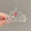 Accesorio para el Cabello de Alta Gama para Niñas Corona Peine con Pedrería de Princesa Peine para el Cabello de Niña Peineta de Alta Gama Estilo Coreano