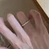 Anillo liso elegante y minimalista para el dedo índice, popular entre las influencers femeninas, anillo hueco de lujo ligero, anillo de lazo de estilo coreano de nicho