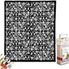 Manta Kaelidoras DIY para Colorir para Adultos, 50X60 Polegadas Velve
