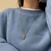 [Té de Durazno] Collar de Oso 2021 Nuevo Diseño de Nicho Femenino Sentido de Diseño Estilo ins Personalidad de Moda Exquisito Tendencia