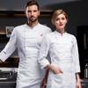 Chef Macacão Verão Manga Curta Manga Comprida Roupas Masculinas Hotel Cozinha Impresso plus size Hotel Outono e Inverno Feminino Catering