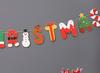 Guirnalda de letras Feliz Navidad estilo coreano, banderín, decoración de pancarta para fiesta de Navidad, decoración colgante, diseño de escena