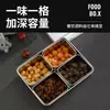 Suministro Transfronterizo de Contenedores de Cocina Comerciales Multicompartimento para Condimentos, Cajas de Acero Inoxidable para Exhibir Ingredientes en Polvo de Hielo y Cajas Pequeñas de Condimentos para Puestos