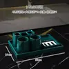 Juego de Tazas para Enjuague Bucal Combinación Taza para Lavar Portacepillos de Dientes Cerámica Portacepillos de Dientes Eléctricos Set Hogar Nórdico Lujo Ligero