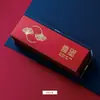 Caja de Dulces para Boda Tridimensional Estilo Chino al por Mayor, Caja de Dulces para Boda con Deseos de Bendición Temprana y Fertilidad Temprana, Juego de Cajas de Regalo de Papel para Boda, Caja de Regalo de Dátiles Rojos