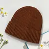 Gorro de Punto Transfronterizo con Logo Personalizado, Elástico, Gorro de Alta Calidad para Clima Frío para Mujer, Gorro Cálido de Lana Estilo Coreano para Exteriores con Bordado