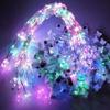 Guirnalda de luces luminosas orejas de gato luz de alambre led multifunción luz intermitente florería decoración pastel de cumpleaños alambre de cobre luces de colores