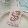 Nuevo Clip BB Geométrico de Lunares Rosa de Primavera, Pasador para el Cabello Infantil, Dulce Estrella de Cinco Puntas Barnizada, Pinza para Flequillo de Bebé para Niñas
