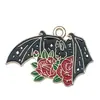 Transfronterizo 125 Goteo de aceite Fantasma de Halloween Calavera Murciélago Muerte Colgante DIY Pulsera Llavero Colgante de Joyería