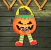 Bolsa de Doces de Halloween Nova para Crianças, Bolsa Tote com Estampa Criativa de Abóbora e Gnomo de Desenho Animado, Tecido Não Tecido