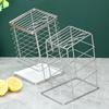 Soporte Inclinado para Cuchillos de Acero Plano Inoxidable 304 para Cocina con Bloque de Cuchillos Inclinado con Drenaje para Almacenamiento de Cuchillos y Tijeras de Cocina