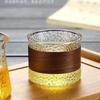 Taza de té de vidrio japonés resistente al calor, aislada, de alto borosilicato, taza maestra, para el hogar, martillada, anti-escaldaduras, taza de té de vidrio, taza de café