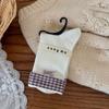 Calcetines de Estilo Diseñador Songmu con Lazo para Mujer, Calcetines de Media Pantorrilla, Nuevos de Otoño e Invierno, Versión Original Coreana, Calcetines Holgados Ins para Mujer