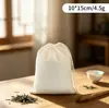Bolsa de algodão puro com cordão, bolsa para filtro de medicina chinesa, rede de filtro reutilizável para leite de soja, bolsa de gaze para escorrer
