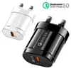 Cargador Qc3.0 18W Estándar Europeo/Estándar UK/Estándar de EE. UU./Estándar Indio 1 USB Trípode Carga de Pared Carga Directa Cabezal de Carga Rápida