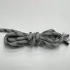 Nova Corda Redonda Preta com Pontos Pretos de Poliéster Grosso 5mm Paracord para Moletom, Calça, Chapéu, Cadarços, Cordão de Bolsa DIY