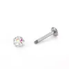 Pendientes para Labios y Uñas Varilla de Repuesto de Fondo Plano Bola de Arcilla Blanda Accesorios para Labios y Uñas Joyería para Piercings Corporales Transfronteriza Europea y Americana Fabricantes Mayoristas