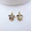 Pulseira Colar Pingente de Cobre Banhado a Ouro Zircônia Microincrustada Cor Galvanizada Conservadora de Cor Materiais para Contas Acessórios para Joias DIY