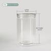 Caja de almacenamiento transparente para mascotas al por mayor botella de cebo botella de boca ancha embalaje de plástico frasco sellado frasco de almacenamiento de plástico frasco transparente
