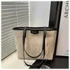 Bolsa Tote Casual para el Trabajo para Mujer, Gran Capacidad, Nuevo Estilo 2026, Diseño Sencillo de Retazos, Bolso de Hombro para Compras, Bolso de Mano para Estudiante