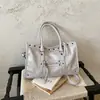 Bolso de Mano de Cuero Suave Retro para Mujer, Bolso de Mano/Hombro de Gran Capacidad para Viajes Diarios, Nuevo Estilo 2026, Bolso de Moda Versátil para el Día a Día