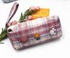 Estilo Coreano Estilo Sal Estilo ins Estuche de Lona para Lápices Estudiante Gran Capacidad Bolsa de Almacenamiento de Papelería Estuche Cuadrado para Papelería Bolsa de Cosméticos