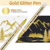 Marcador de Diseño para Arte, Graffiti y Pintura, Disponible en Colores Dorado, Plateado y Blanco, Marcador de Acrílico, Resistente al Agua y de Secado Rápido
