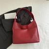 2024 Fashion Commuter Bolsa Simples Design Tecido Elegante Bolsa de Ombro de Grande Capacidade