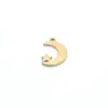 Nuevos Lanzamientos: Abalorios para Teléfono Móvil DIY, Accesorios de Joyería de Acero Inoxidable, Colgantes de Abalorio de Luna y Estrella de 3 Colores 11X16Mm