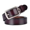 Cinturón con hebilla de pasador para mujer, de cuero de vaca, estilo retro, versátil, estilo coreano, decorativo, informal, venta al por mayor