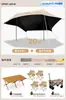Tenda de Sol para Mesa e Cadeira de Camping ao Ar Livre com Toldo de Vinil Novo Modelo Abertura Rápida Reforçada Elevada