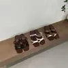 Primer Encuentro con Sandalias de Tacón Alto Nuevas de Verano con Punta Abierta y Cuadrada Retro 101.3kg Sandalias de Cuña Versátiles de Verano para Mujer