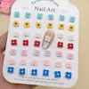 Nuevas Joyas Florales para Uñas de Resina DIY Joyería para Uñas Pendientes Funda de Teléfono Móvil Accesorios Portátiles para Uñas