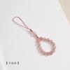 Novo Pingente de Corrente para Celular de Cristal de Morango da Dianrun Jewelry, Estilo Curto Fofo e Feminino para Mulheres
