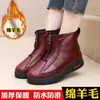 Zapatos de Algodón de Invierno para Mujeres de Mediana Edad y Mayores, Botas de Nieve Cálidas de Suela Blanda, Zapatos Antideslizantes para Mayores, Venta al por Mayor