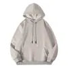 Nueva sudadera con capucha gruesa de forro polar de peso pesado transfronteriza de 360 g, color liso, unisex, serie de colores caramelo, versátil