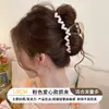 Pinza para el pelo única y hermosa para mujer, accesorio para el pelo de alta gama para la parte trasera de la cabeza, tamaño grande para cabello grueso, pinza de tiburón para recogidos, adorno para el pelo
