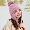 Gorro de parto engrosado, gorro posparto, gorro de maternidad bonito y cálido para otoño e invierno, gorro de maternidad femenino de moda de primavera y otoño de lana a prueba de viento