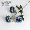 Flor artificial estilo chinês sala de estar exibição de mesa rosa flor de seda casamento auditório decoração 3 rosas búlgaras