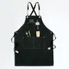 Delantal de lona coreano Amazon transfronterizo para hombre y mujer, ropa de trabajo, cocina, arte floral, overol, babero para té de leche, uñas
