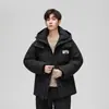 Novo Estilo de Inverno 2024 Casal Mesmo Estilo Duas Aberturas Versão Pública Jaqueta de Plumas Fashion para Homens e Mulheres 5074