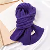 Bufanda de punto trenzado gruesa y suave estilo japonés, linda, para mujer, otoño e invierno, cálida, versátil, para estudiantes, parejas, bufanda de lana