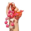 Nuevo llavero de ballena de color chapado en cuentas para hombres y mujeres, llavero para parejas, bolso colgante de dibujos animados, regalo exquisito